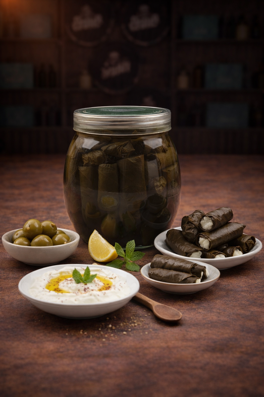 ورق عنب محشي لبنة