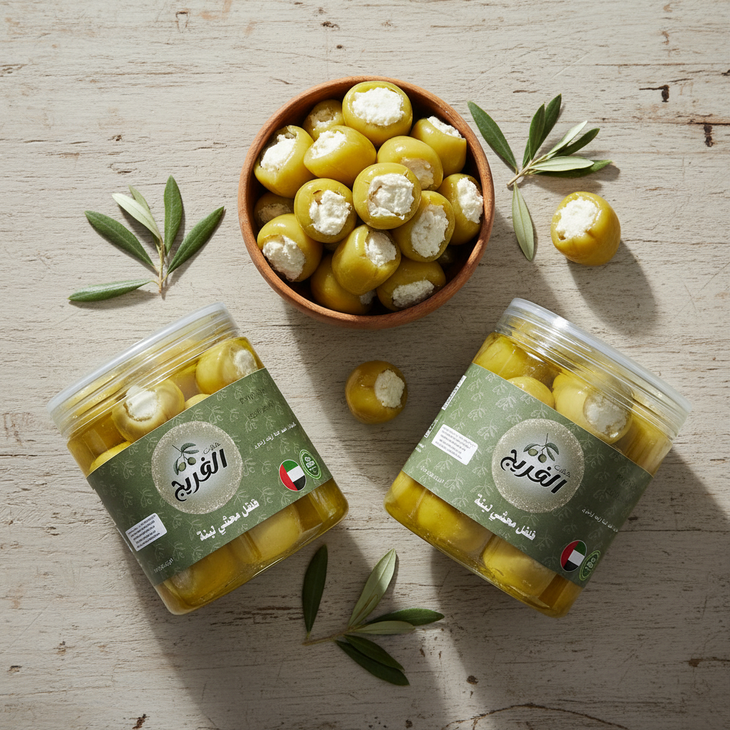 فلفل اصفر حار محشي لبنه