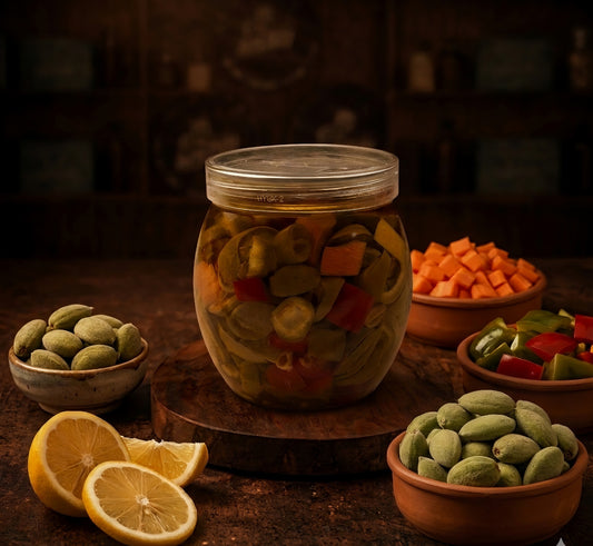 سلطة اللوز بالزيت
