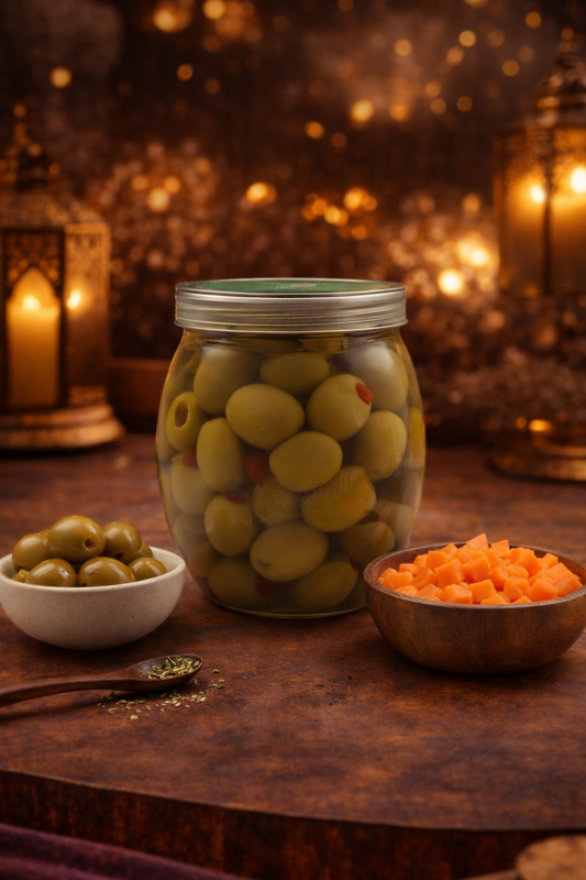 زيتون محشي فلفل بارد