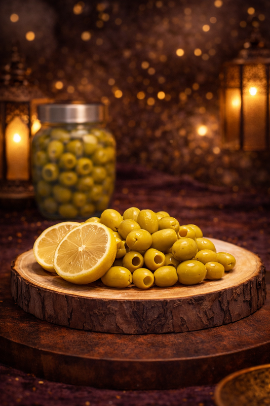 زيتون محشي ليمون 🍋